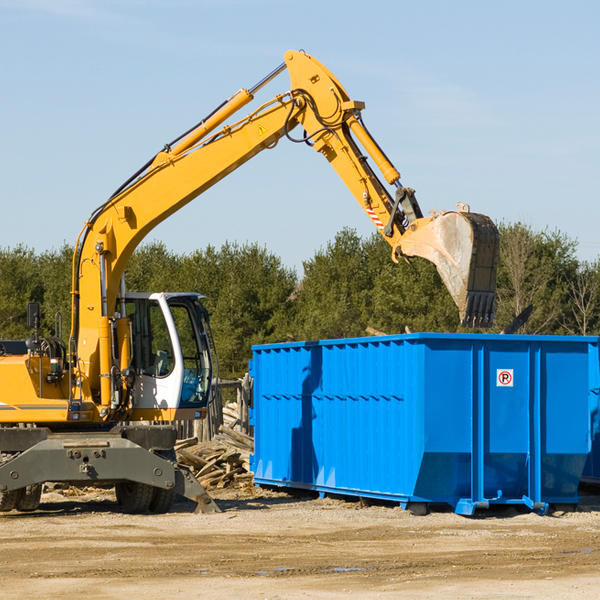 can i choose the location where the residential dumpster will be placed in Winslow Nebraska